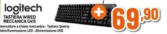 Expert logitech TASTIERA WIRED MECCANICA G413 offerta
