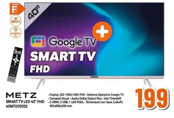 Expert ΜΕΤΖ SMART TV LED 40" FHD 40MTD7010Z offerta
