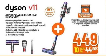 dyson v11 ASPIRAPOLVERE SENZA FILO DYSON VII