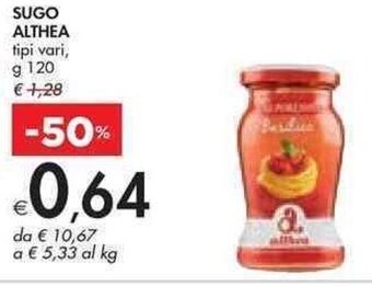 SUGO ALTHEA tipi vari g 120