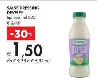 Bennet SALSE DRESSING DEVELEY tipi vari ml 230 offerta