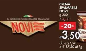 Bennet CREMA SPALMABILE NOVI g 200 offerta
