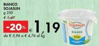 Bennet BIANCO SOJASUN g 250 offerta