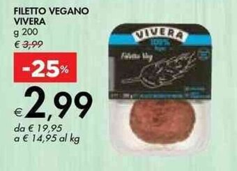 Bennet FILETTO VEGANO VIVERA g 200 offerta