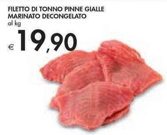 Bennet FILETTO DI TONNO PINNE GIALLE MARINATO DECONGELATO offerta