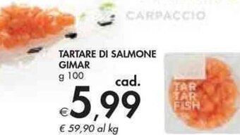 TARTARE DI SALMONE GIMAR g 100