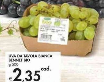 Bennet UVA DA TAVOLA BIANCA BENNET BIO g 500 offerta