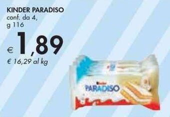 KINDER PARADISO conf. da 4 g 116