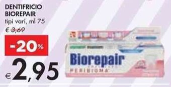 Bennet DENTIFRICIO BIOREPAIR tipi vari ml 75 offerta
