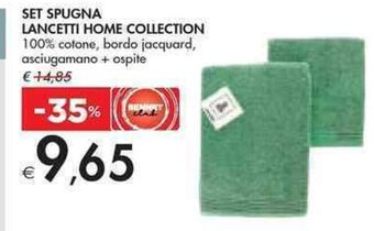 Bennet SET SPUGNA LANCETTI HOME COLLECTION offerta