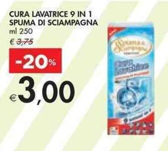 CURA LAVATRICE 9 IN 1 SPUMA DI SCIAMPAGNA ml 250