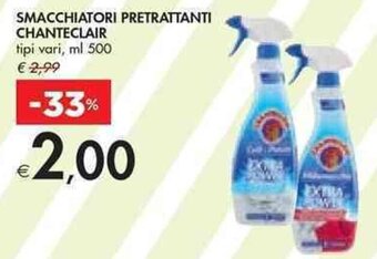 Bennet SMACCHIATORI PRETRATTANTI CHANTECLAIR tipi vari ml 500 offerta