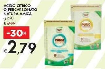 Bennet ACIDO CITRICO O PERCARBONATO NATURA AMICA g 250 offerta