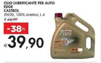 OLIO LUBRIFICANTE PER AUTO EDGE CASTROL L4