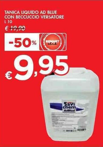Bennet TANICA LIQUIDO AD BLUE CON BECCUCCIO VERSATORE L 10 offerta