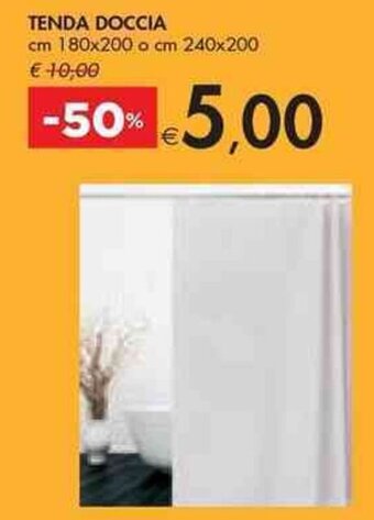 Bennet TENDA DOCCIA cm 180 x 200 o cm 240 x 200 offerta