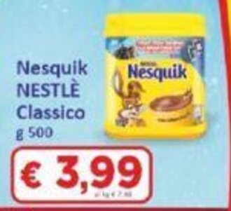 Paghi Poco Nesquik NESTLÈ Classico g 500 offerta