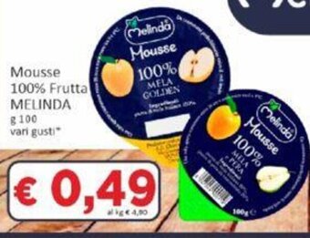 Paghi Poco Mousse 100% Frutta MELINDA g 100 offerta