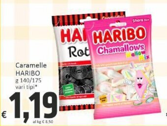Caramelle HARIBO g 140/175 vari tipi