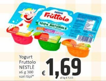 Paghi Poco Yogurt Fruttolo NESTLÈ x6 g 300 vari tipi offerta