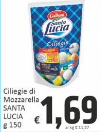 Paghi Poco Ciliegie di Mozzarella SANTA LUCIA g 150 offerta