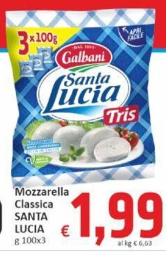 Paghi Poco Mozzarella Classica Santa Lucia g 100 x 3 offerta