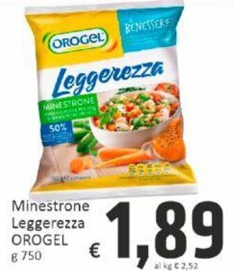 Paghi Poco Minestrone Leggerezza OROGEL g 750 offerta