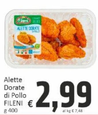 Paghi Poco Alette Dorate di Pollo FILENI g 400 offerta