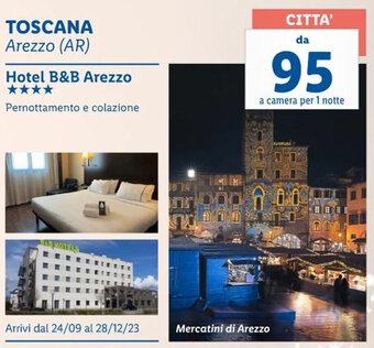 Lidl Hotel B&B Arezzo offerta