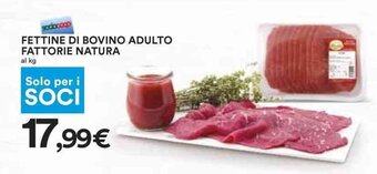 Coop FETTINE DI BOVINO ADULTO FATTORIE NATURA offerta