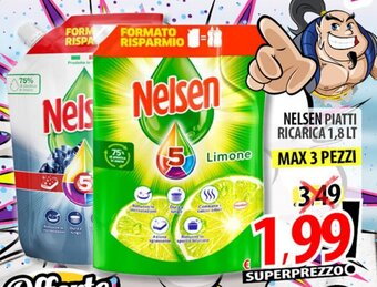 Il Genio Supermercato NELSEN PIATTI RICARICA 1,8 LT offerta