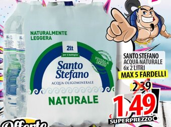 Il Genio Supermercato SANTO STEFANO ACQUA NATURALE 6x 2 LITRI offerta