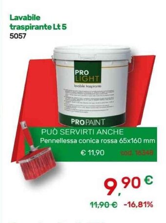 Bricoware Lavabile traspirante Lt 5 offerta