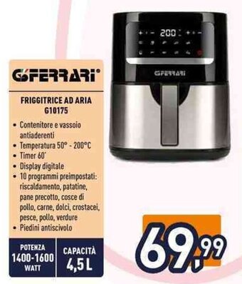 Unieuro FRIGGITRICE AD ARIA G10175 offerta