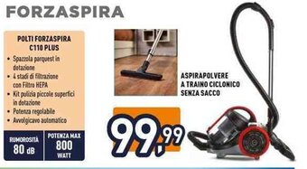 Unieuro POLTI FORZASPIRA C110 PLUS offerta