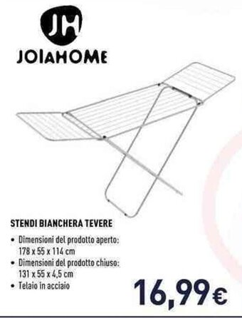 Unieuro JOIAHOME STENDI BIANCHERA TEVERE offerta