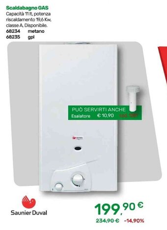 Bricoware Saunier Duval Scaldabagno GAS offerta