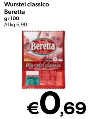 MAX Supermercati Wurstel classico Beretta gr 100 offerta