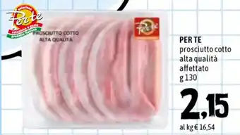 Famila Superstore Per Te Prosciutto cotto 130g offerta