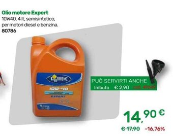 Bricoware Olio motore Expert 10W40, 4 It offerta