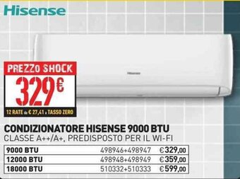CONDIZIONATORE HISENSE 9000 BTU
