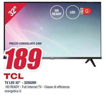 Trony TCL TV LED 32"-32S6200 offerta