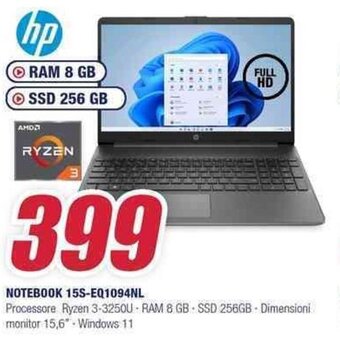 Trony hp NOTEBOOK 15S-EQ1094NL offerta