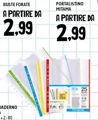 Famila Superstore Buste Forate offerta