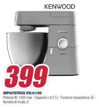 KENWOOD IMPASTATRICE KVL4110S