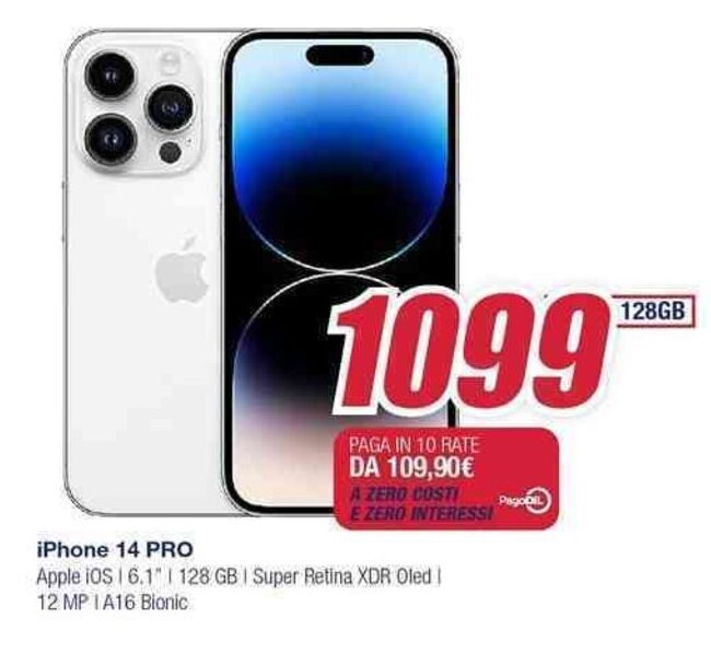 Trony iPhone 14 PRO 128GB offerta