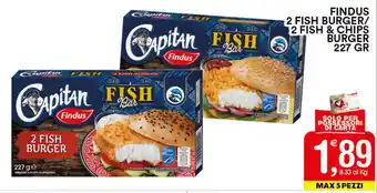 Gecop Findus 2 Fish Burger/ 2 Fish & Chips Burger 227gr. offerta