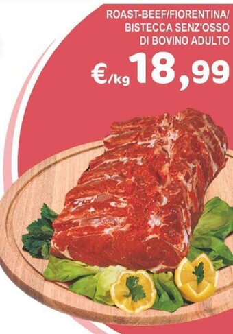 Crai ROAST-BEEF/FIORENTINA/ BISTECCA SENZ'OSSO DI BOVINO ADULTO offerta
