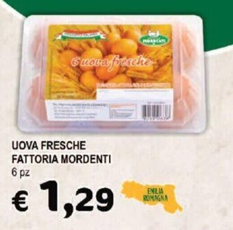Crai UOVA FRESCHE FATTORIA MORDENTI 6 pz offerta