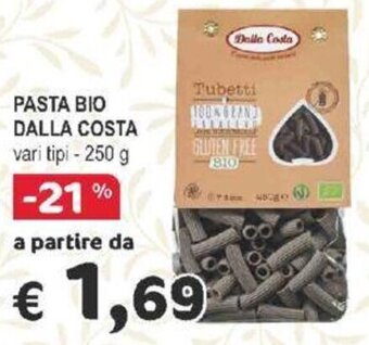 Crai PASTA BIO DALLA COSTA vari tipi - 250 g offerta